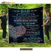 Blanket for dad, daddy's birthday, Personalized Fleece Blankets