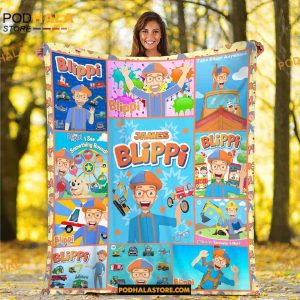 Blippi Blanket Birthday Kid Gift, Blues Clues Lovers Gift