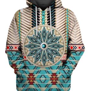 Blue Mandala 3D Hoodie Sweatshirt