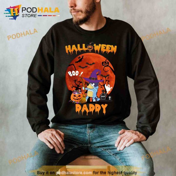 Bluey Halloween Daddy Sweatshirt, Funny Halloween Gift for Dad
