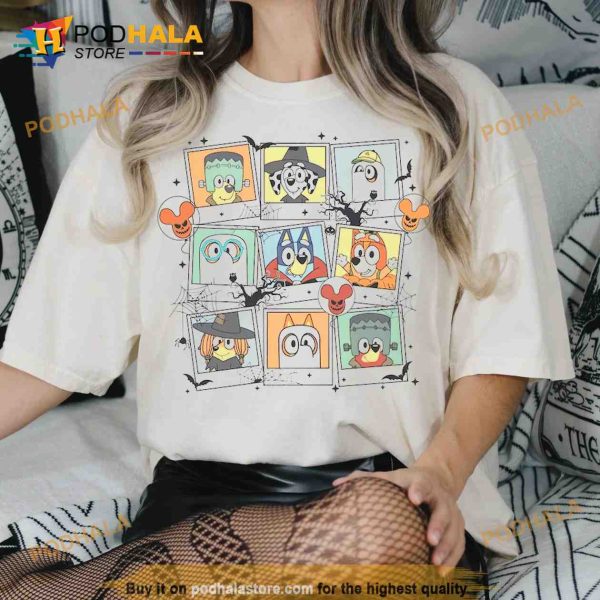 Bluey Halloween Shirt, Bluey And Bingo Spooky TShirt, Trick or Treat Tee