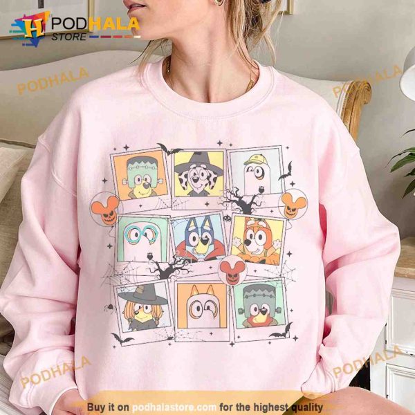 Bluey Halloween Shirt, Bluey And Bingo Spooky TShirt, Trick or Treat Tee