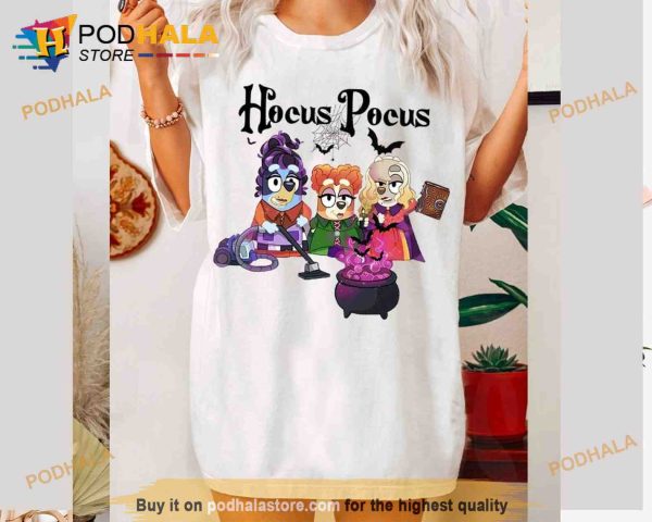 Bluey Hocus Pocus Halloween Shirt, Bluey Cosplay Halloween Shirt