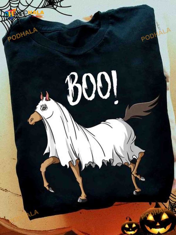 Boo Horse Ghost Halloween Shirt
