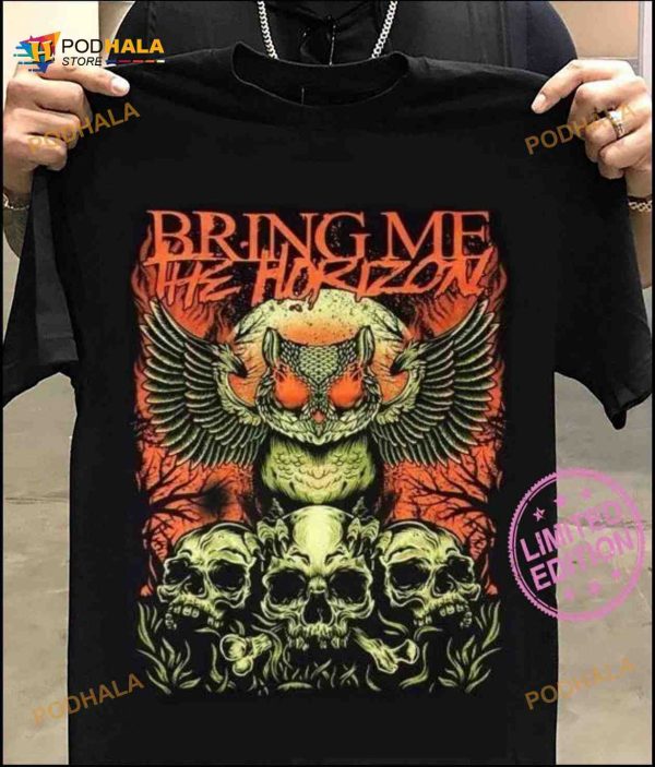 Bring Me The Horizon Owl Creepy Skull Halloween Shirt