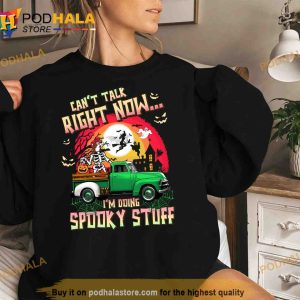 Buc ees 2023 Can't Talk Right Now I'm Doing Spooky Stuff Halloween TShirt