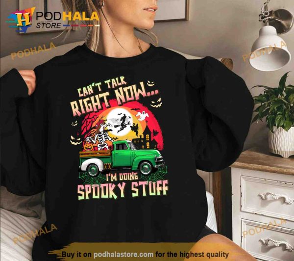 Buc-ees 2023 Can’t Talk Right Now I’m Doing Spooky Stuff Halloween Shirt