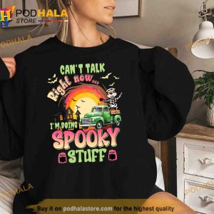 Buc-ees Can't Talk Right Now I'm Doing Spooky Stuff Funny Halloween Shirt