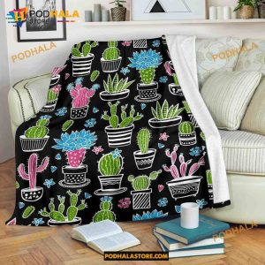Cactus Blanket - Cactus Tree Fleece Blankets