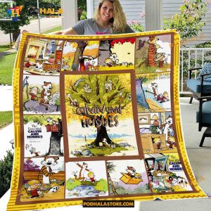 Calvin And Hobbes Fleece Blanket For Women Men Kids