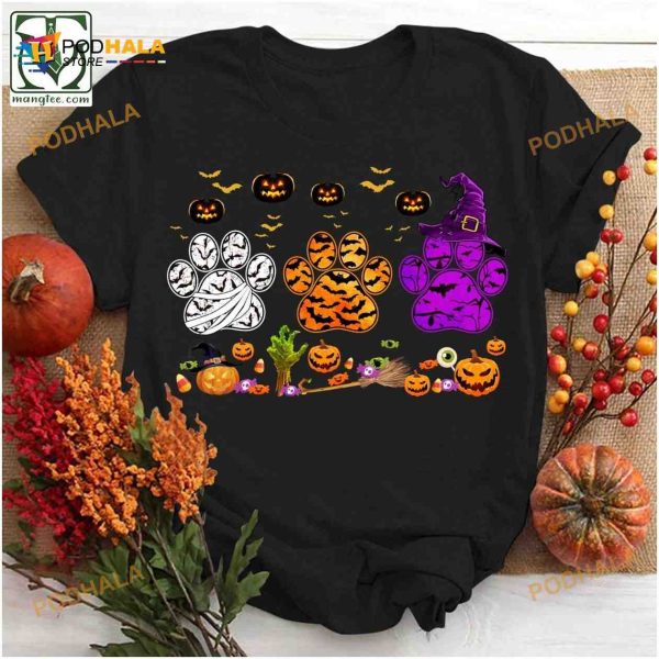 Cat Paws Halloween Costume Cat Paws Shirt, Happy Halloween Gifts