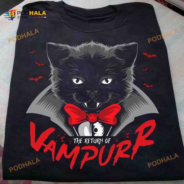 Cat Vampire Halloween Shirt, The Return Of Vampurr Shirt
