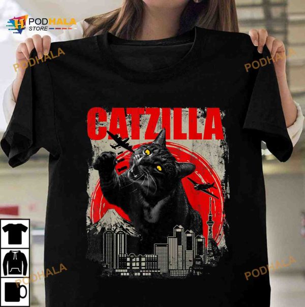 Catzilla Godzilla Halloween Catzilla Costume Shirt, Gift For Cat Person