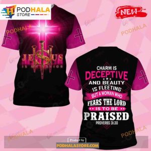 Charm Is Deceptive And Beauty Jesus Over Printed Sweatshirt 3D Hoodie 2