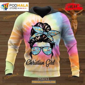 Christian Girl Jesus Over Printed Sweatshirt 3D Hoodie 1
