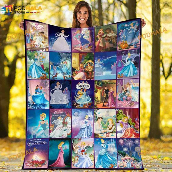 Cinde Princess Disney Blanket, Cinde Princess Birthday Kid Gift