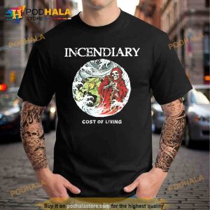 Closed casket activities merch incendiary cost of living 10 year Trending Shirt 2