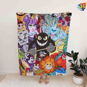 Colorful Cartoon Game Custom Fleece Blanket