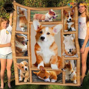 Corgi Dog 3D Fleece Blanket For Women Men