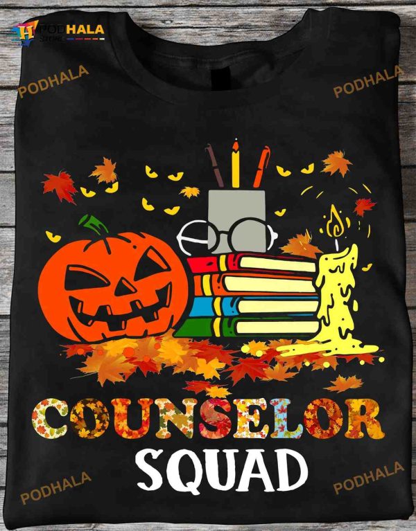 Counselor Squad Halloween Pumpkin Happy Halloween Shirt