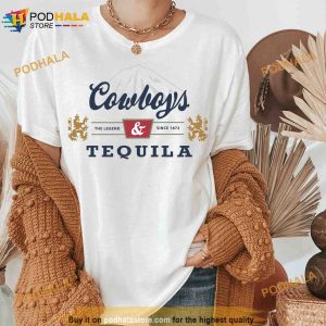 Cowboys and Tequila Trending Shirt, Cowboy Cowgirl T-shirt, Country Rodeo