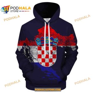 Croatia Flag 3D Hoodie Sweatshirt Shirt 2