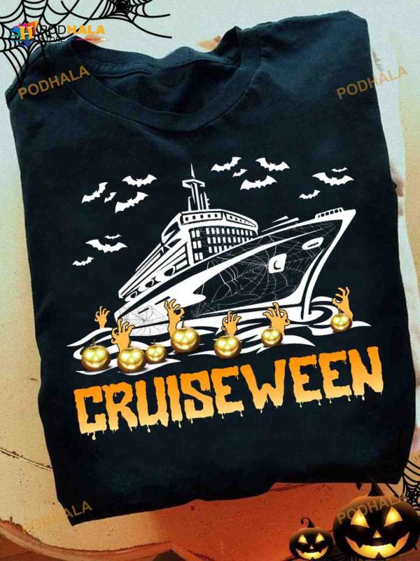 Cruiseween Halloween Gift Love To Go Cruising, Halloween Scary Pumpkin Shirt