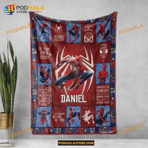 Custom Disney Spiderman Blanket, Marvel Lovers Quilt