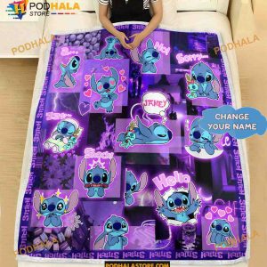 Custom Disney Stitch Blanket, Lilo And Stitch Gifts For Fans