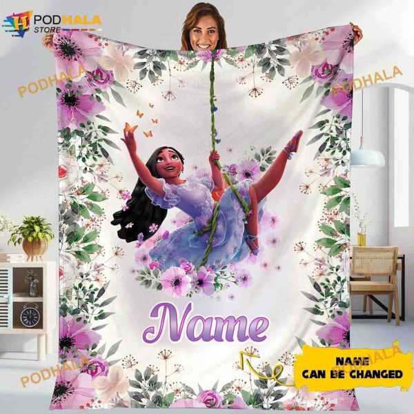 Custom Isabela Madrigal Blanket, Encanto Birthday Kid Gift, Isabela Madrigal Lovers Gift