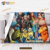 Custom Name Disney Cartoon Fleece Blankets