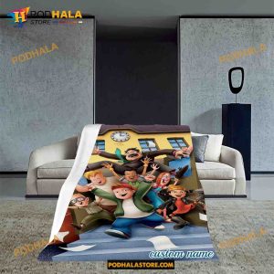 Custom Name Disney Recess Soft Blanket All Seasons Sofa Warm Disney Blanket