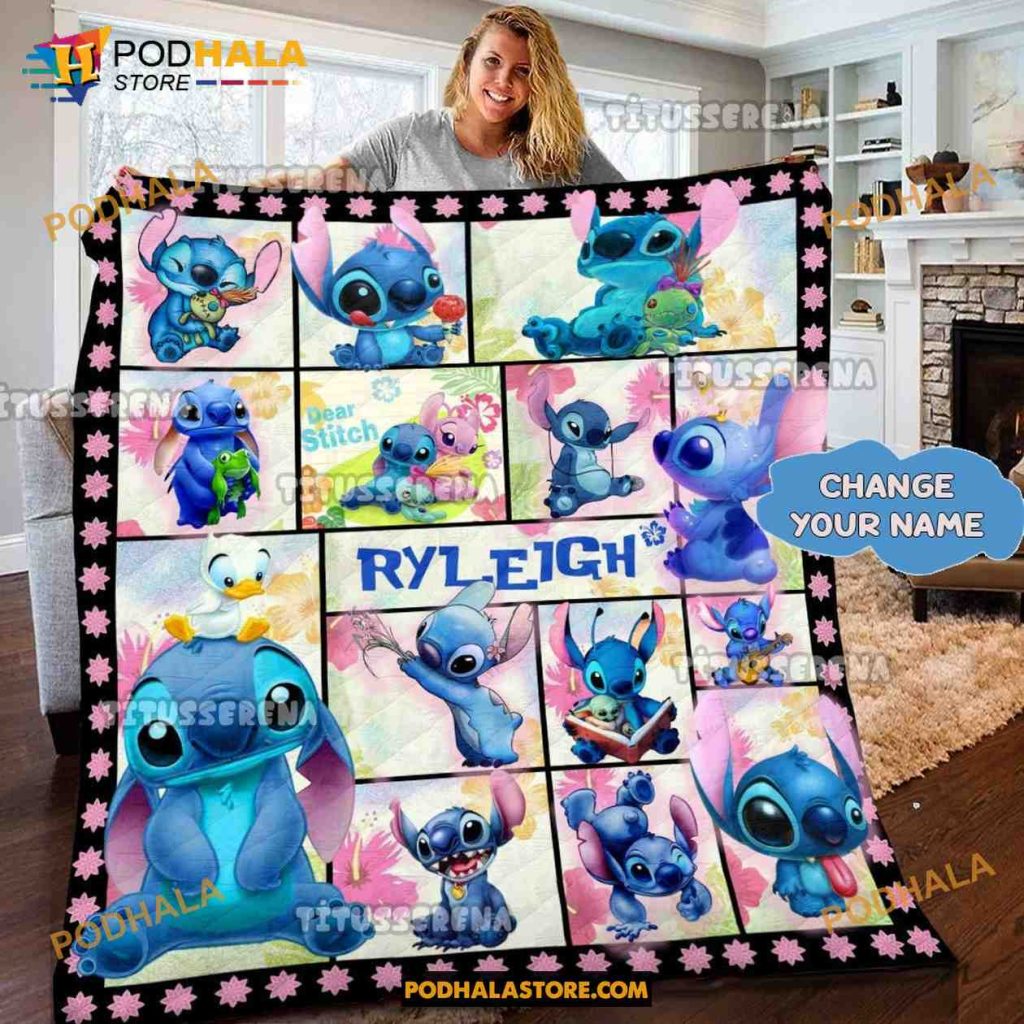 Custom Disney Stitch Blanket, Lilo And Stitch Gifts For Fans Bring Your Ideas, Thoughts And
