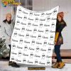 Custom Name Disney Winnie Pooh Fleece Blanket, Disney Gifts For Adults