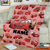Custom Name Lightning McQueen Blanket, Cars Movie Disney Blanket