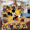 Custom Name Mickey Mouse Quilt, Mickey Mouse Blanket Christmas Gift