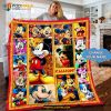 Custom Name Mickey Mouse Quilt, Mickey Mouse Christms Gifts, Blanket Gift