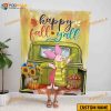 Custom Name Piglet Halloween Blanket, Pooh Bear Disney Sofa Blanket