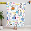 Custom Name Princess Cinde Tapestry Fleece Blanket