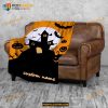 Custom Name Pumpkin Ghost Halloween Fleece Blanket, Scary Halloween Quilt 1