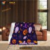 Custom Name Pumpkin Ghost Halloween Fleece Blanket, Scary Halloween Quilt 14