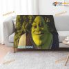 Custom Name Shrek Fleece Blanket Gift, Home Decoration Sofa Bedding Living Room