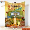 Custom Name Tiger Halloween Blanket, Pooh Bear Disney Sofa Blanket
