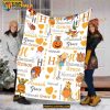 Custom Name Winne The Boo Halloween Blanket, Disneyland Trip Quilt