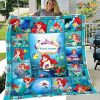 Custom Name with Ariel The Little Mermaid Disney Fleece Blanket