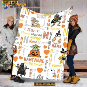 Custom Star Wars Halloween Blanket, Darth Vader Halloween Quilt