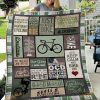 Cycling Life Is Better When You Ride Fleece Blanket, Quilt