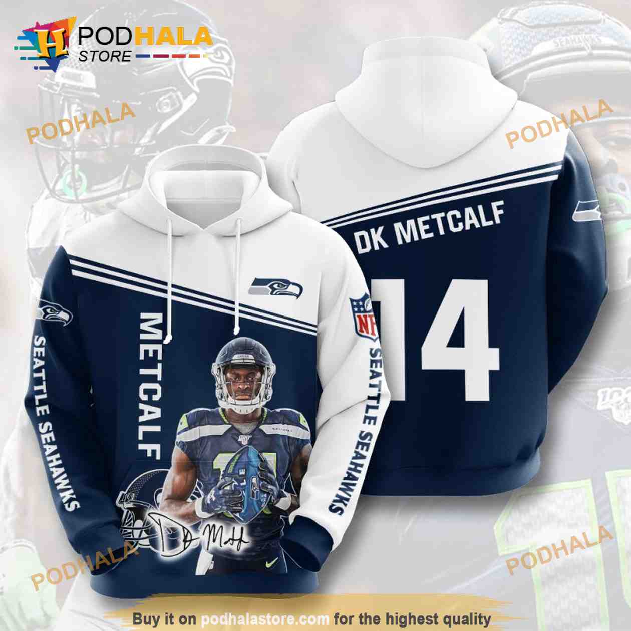 Dk Metcalf Hoodie, Custom prints store