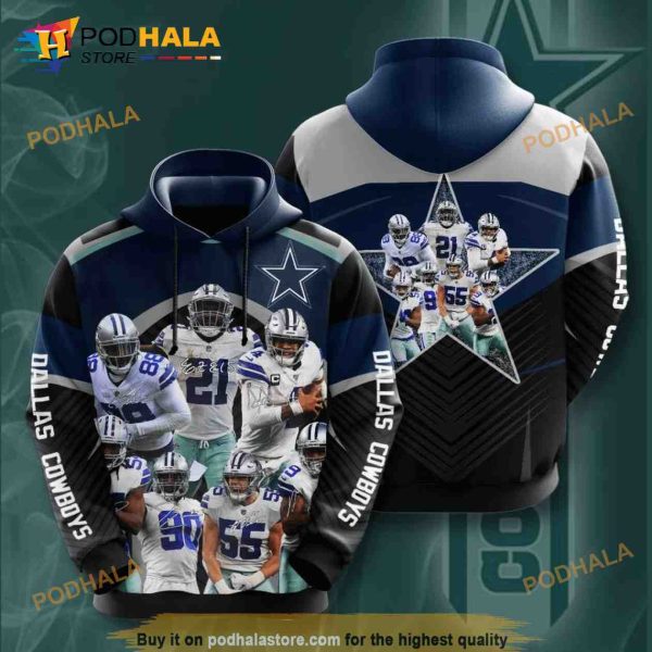 Dallas Cowboys NFL Football Team 3D Hoodie Sweatshirt