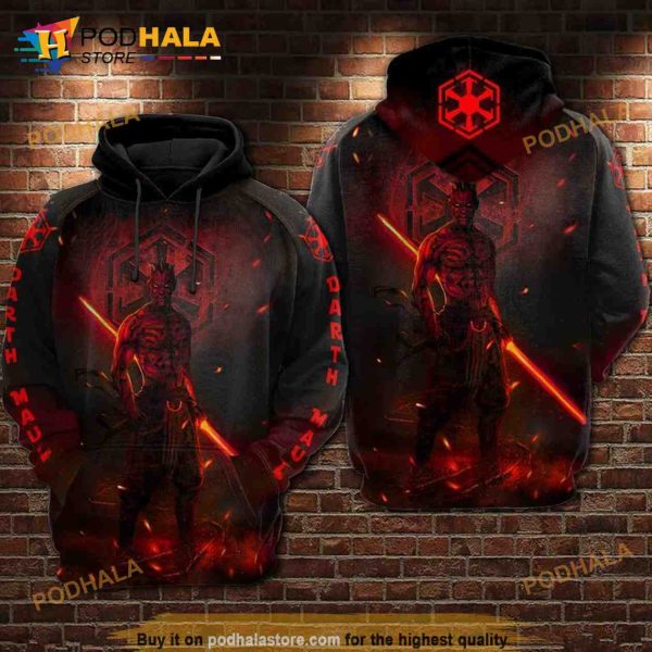 Darth Maul Sith Lord Star Wars All Over Print 3D Hoodie
